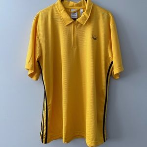 XL Yellow Adidas Jersey Polo